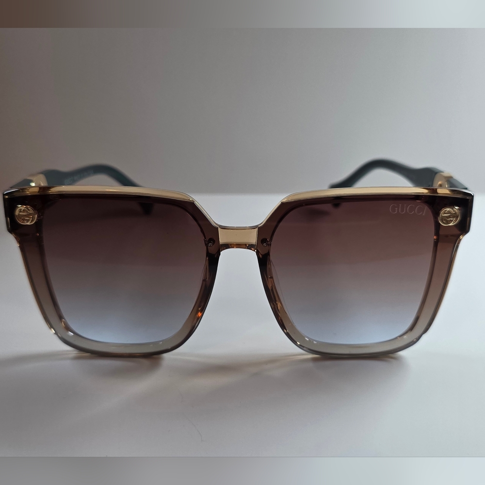 G Gold and Brown Sunglasses